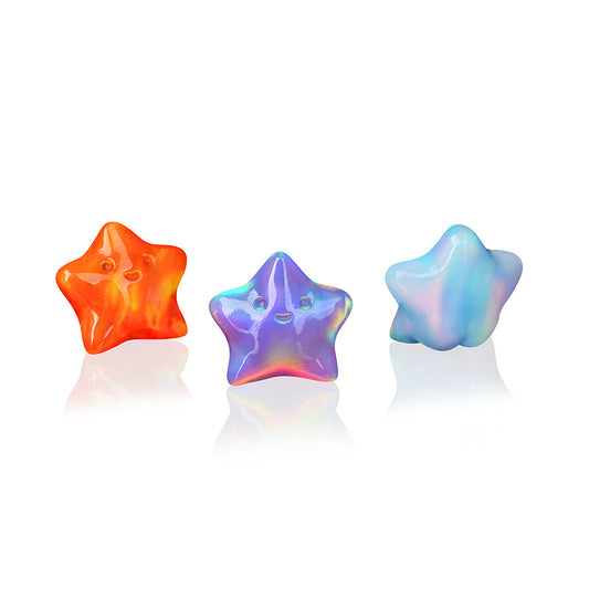 Lab Opal Cute Focal Beads - Star Shaped