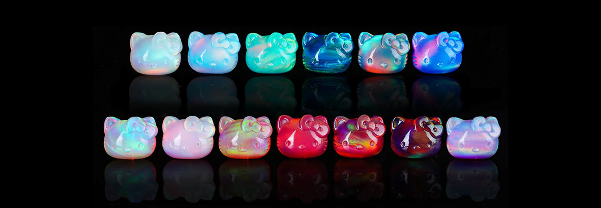 12*10mm Opal Beads -- Hello Kitty - CreamyMoon