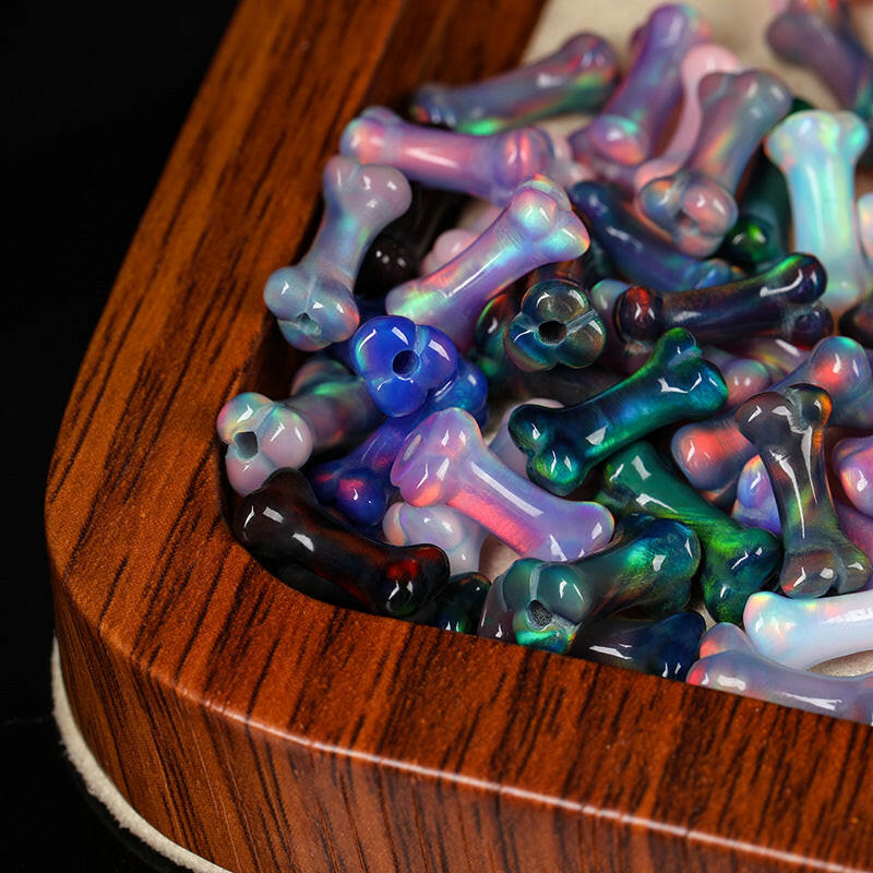 5*11mm Opal Bead -- Bones - CreamyMoon
