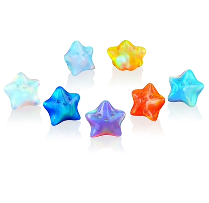 Lab Opal Cute Focal Beads - Star Shaped