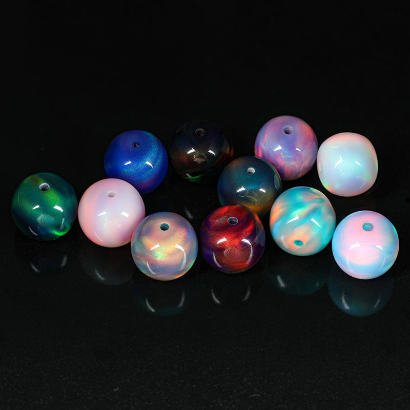 11*12mm Tibetan barrel cut sythentic opal beads - CreamyMoon