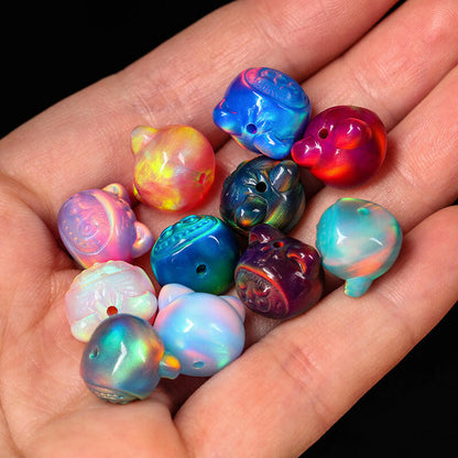 12*10 Opal Beads -- Labubu - CreamyMoon