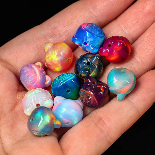 12*10 Opal Beads -- Labubu - CreamyMoon