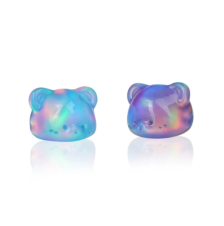 Synthtic Manik Opal Beads - Bear Shaped