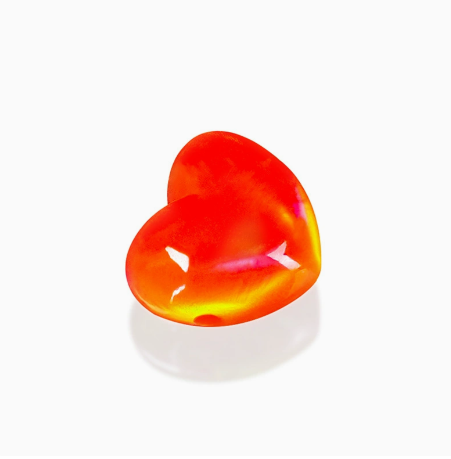 Synthetic Opal Beads-Heart Shaped