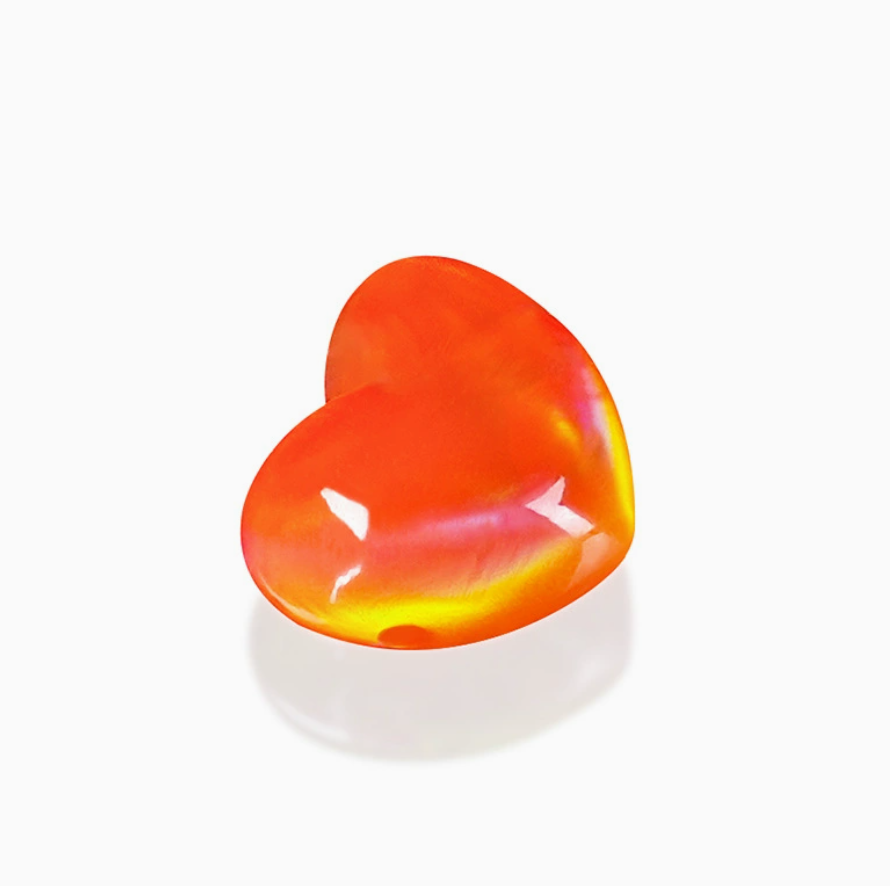 Synthetic Opal Beads-Heart Shaped