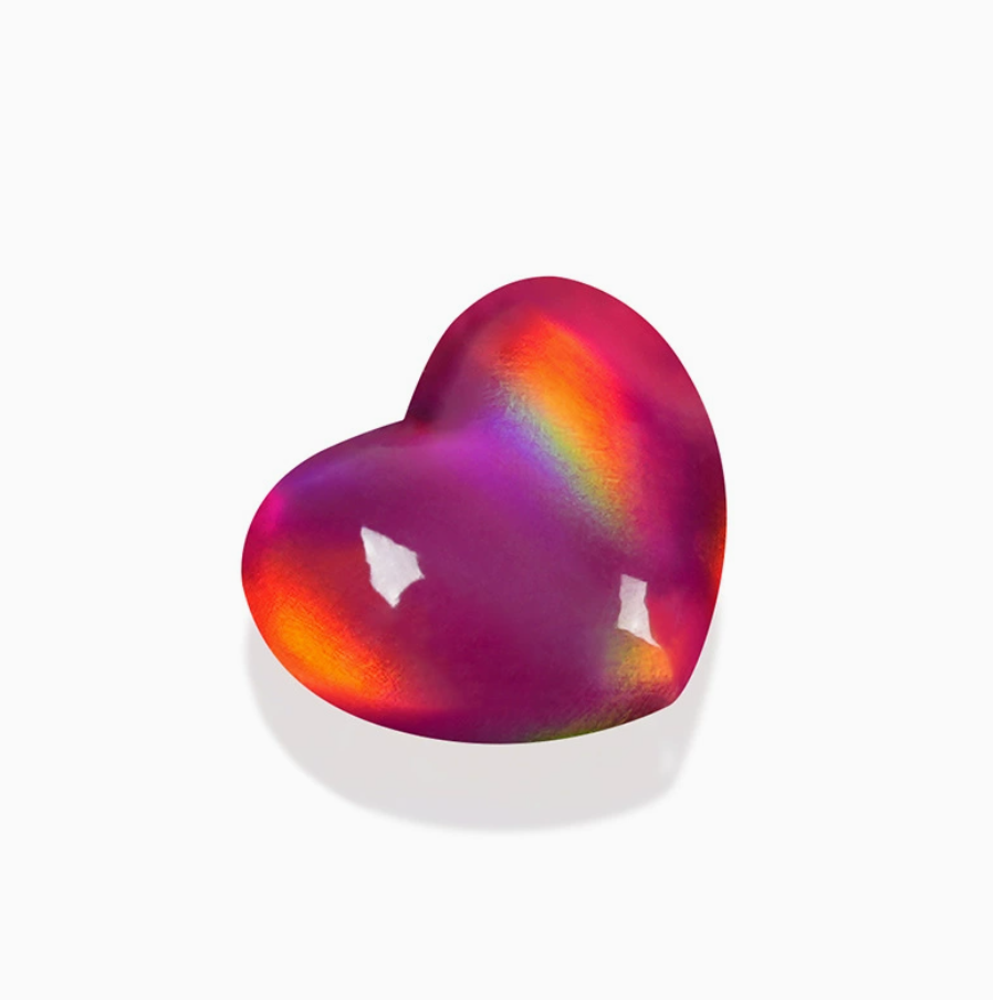 Synthetic Opal Beads-Heart Shaped