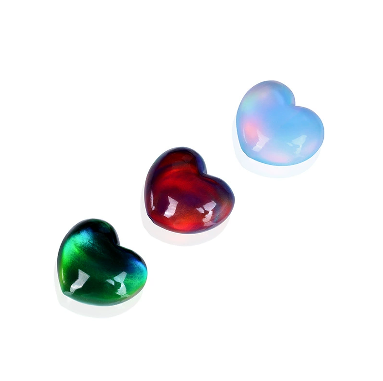 Synthetic Opal Beads-Heart Shaped