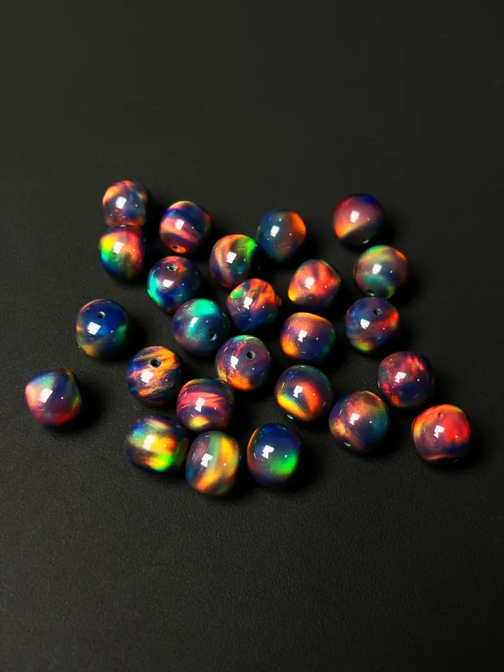 11*12mm Tibetan barrel cut sythentic opal beads - CreamyMoon