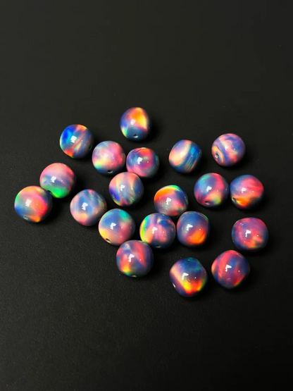 11*12mm Tibetan barrel cut sythentic opal beads - CreamyMoon