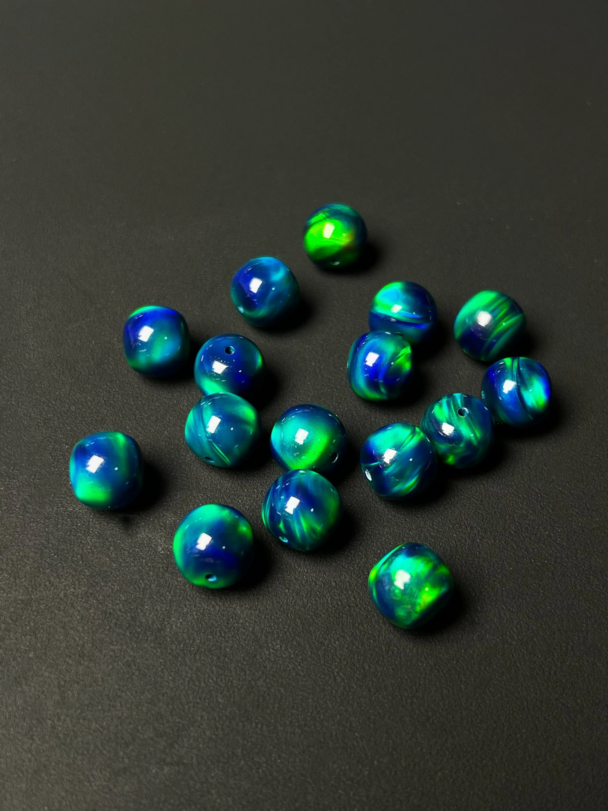 11*12mm Tibetan barrel cut sythentic opal beads - CreamyMoon